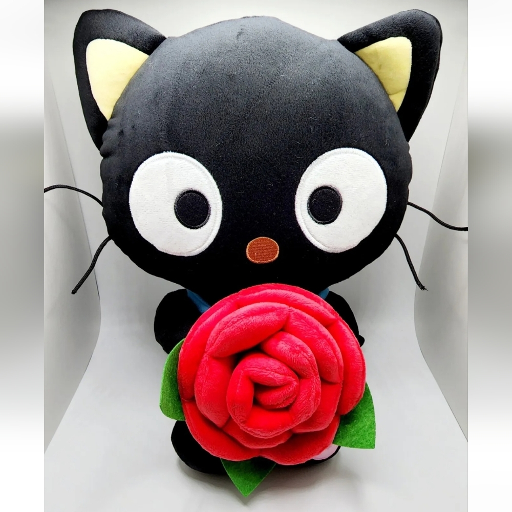 Sanrio CHOCOCAT Heart & Rose Plush Hello Kitty & Friends Japan Licensed Limited